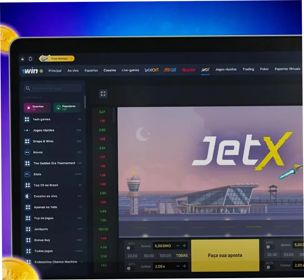 JetX crash game double bet interface